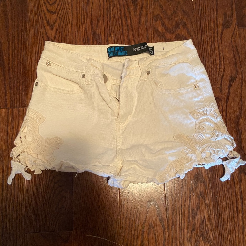 High waisted Jean shorts